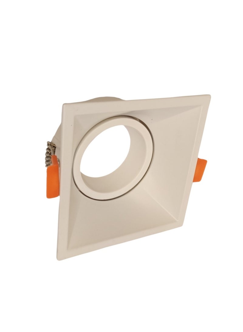 ميجامان Spot Light Frame Square GU10 MQTL1126 F80 AL - White - Image 1